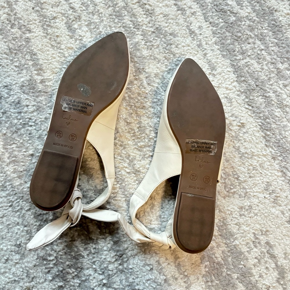 Lulu's • leather slingback flats - Picture 6 of 6